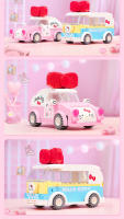 Bloques De Construcción Hello Kitty Coche Autobús Modelo Juguete De Artesanía DIY Para Niños Decoración De Escritorio Regalos De Fiestas - details 1