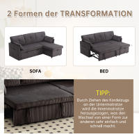 Sofá modular Combinado Sofá modular en L con sillón reclinable reversible Sofá modular Combinado con asiento contenedor - details 2