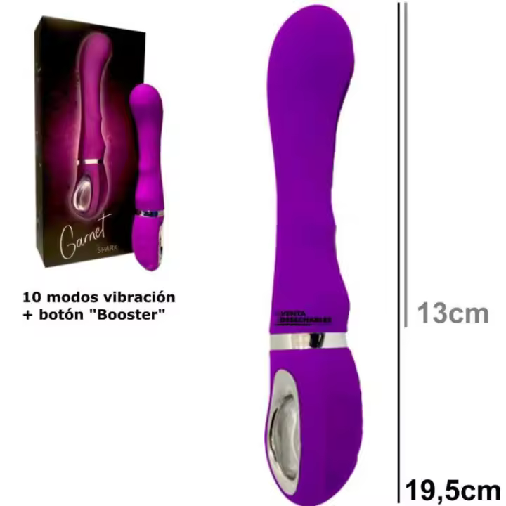 Spark Vibrador Garnet 19,5 cm - Violeta  8436048243826 - 1