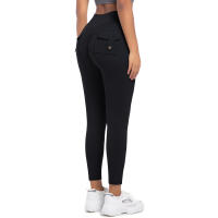 SSITO Leggings de Gimnasio con bolsillos, pantalones de entrenamiento para correr, Pantones Atlético de Alta elasticidad para Mujer, pantalones SexIs de Belta High, Mallas de elevación de glúticos de Color sólido - details 10