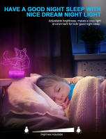 Lámpara Nocturna LED 3D De Anime Gato Para Niños Lámpara De Mesa Segura Con Interruptor Táctil Decoración Para Habitación Regalo De Cumpleaños Y Navidad - details 5