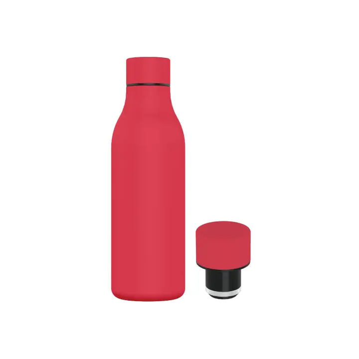 Botella Termo de Agua de Acero Inoxidable - Botella Térmica Reutilizable de Diseño 550ml o 500ml | Sin BPA | Mantiene 24H Frio / 12H Calor | Termo y Hermética - Doble Pared al Vacío a Prueba de Fugas | Mikomika (LT550 999 1199 D1) - 1