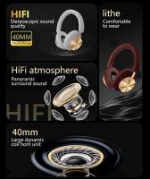 TEISCHE ND06 Auriculares inalámbricos de Bluetooth Cascos auriculares de diadema supraaurales wireless over ear Cascos auriculares bluetooth de diadema con cancelación de ruido Cascos de sonido estéreo y bajo potente con duración 40H y 3 niveles de ajuste - details 4