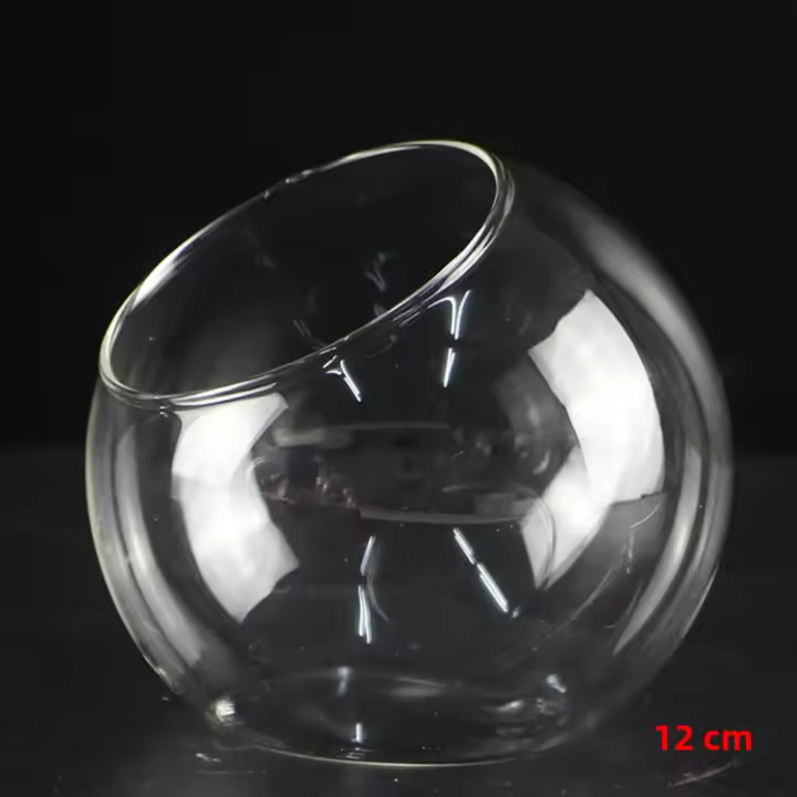 Micro Paisaje Vaso De Vidrio Transparente Para Plantas Succulentas Terrario Colgante Contenedor Hidroponía Maceta De Flores Decoración Para El Hogar Estilo Moderno - 1