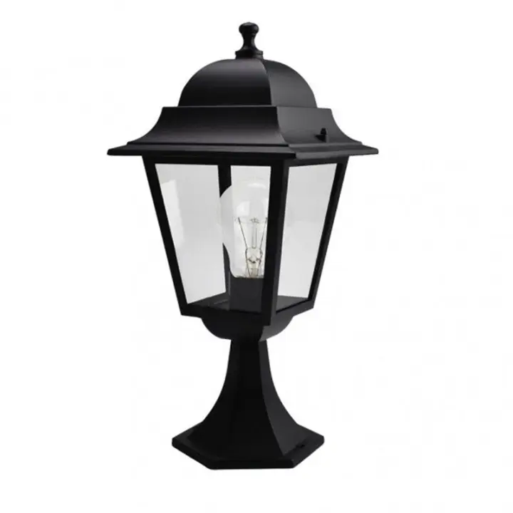 FABRILAMP Sobremuro Exterior Aluminio Spica 1xe27 Negro Ip44 46x21,5x21,5 Cm - Iluminación Exterior - 1