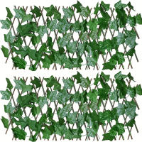 Fence Telescópica De Flores Artificiales Y Hojas Verdes Imitación De Hiedra Para Decoración De Jardines Y Edificios Madera - details 1