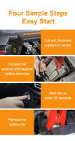 Arrancador de batería de emergencia para coche multifuncional, bomba de aire de Multi-Function4In1, Inflador de neumáticos de 150PSI, compresor de aire, Banco de energía, arranque,Banco de energía con bolsa - details 5
