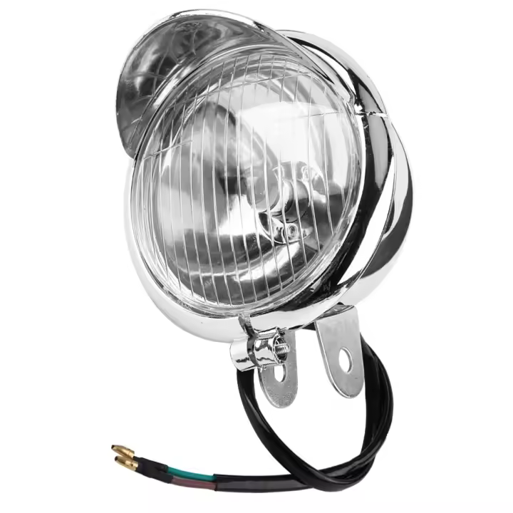 Lámpara De Faro Antiniebla Retro Universal Para Motocicleta DC 12V LED Fuente De Luz 4200K Venta Individual Peso Del Paquete 0 - 1