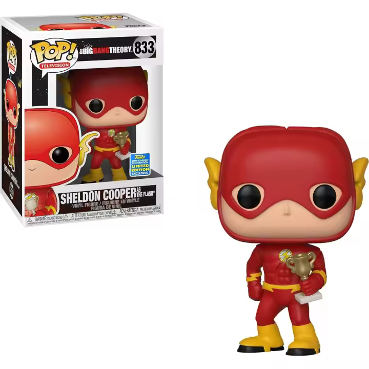 Funko Sheldon Cooper as Flash The Big Bang Theory Pop Sdcc 2019 Exclusive Summer Convention - 1