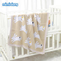 Manta de Bebe de Algodón con estampado de conejito, tack de DOT para recien nacidos, Manta y Segura para niños y niños - details 4