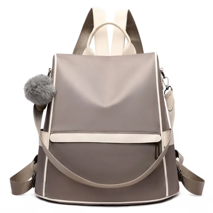 Anti-robo Mochila de Cuero PU antirobo para Mujer, Bolsa de Viaje informal, Impermeable - 1