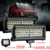 Barra De Luces LED Para Coche Trabajo Offroad Spot Flood Combo Para Camión SUV Barco ATV 12V 24V Faros Luz De Trabajo IP68 - details 0