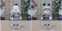 Muñeco De Nieve De Navidad Azul Encantador Muñeco De Nieve De Navidad Figura De Muñeco De Nieve Esquiando Colgante Para Árbol De Navidad Regalo De Año Nuevo - details 6