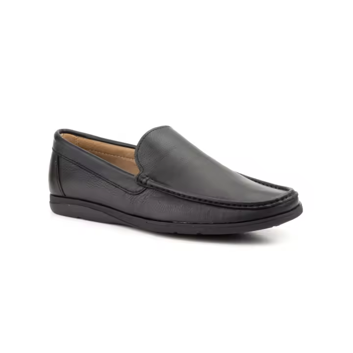 252 Negro  Hecho en España Kiowa Hombre Piel Negro Numeración: 39-45 Marca: Nautic JAM Color: Negro calzado todo en piel suave muy comodos con suela flexible para mayor suavidad y comodidad - 1