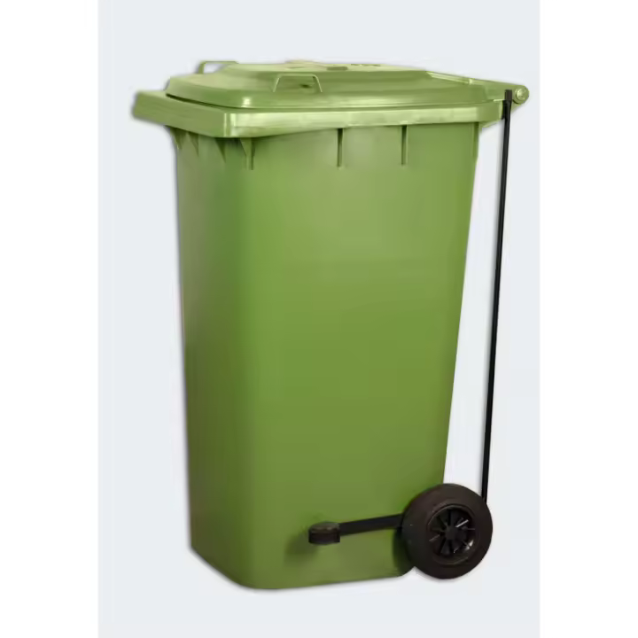 Contenedor industrial para residuos con capacidad de 240 litros con pedal DENOX- FAMESA - 1