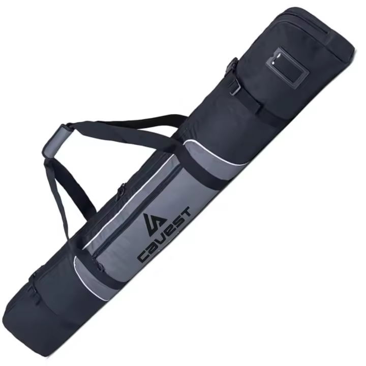 Cavest Bolsa de esqui acolchada, impermeable reforzada, funda de esquis y bastones 190 y 170. - 1