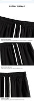Shorts De Verano Para Hombre Seda De Hielo 4-Bar Impresión Secado Rápido Cintura Ajustada Deporte Baloncesto Running Casual - details 2
