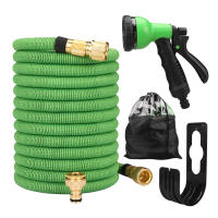Manguera de Jardín Extensible de Doble Conector de Metal Alta Prisión, Tipo de Carrete,Adecuada para Riego de Jardín y Lavado de Coche - details 0