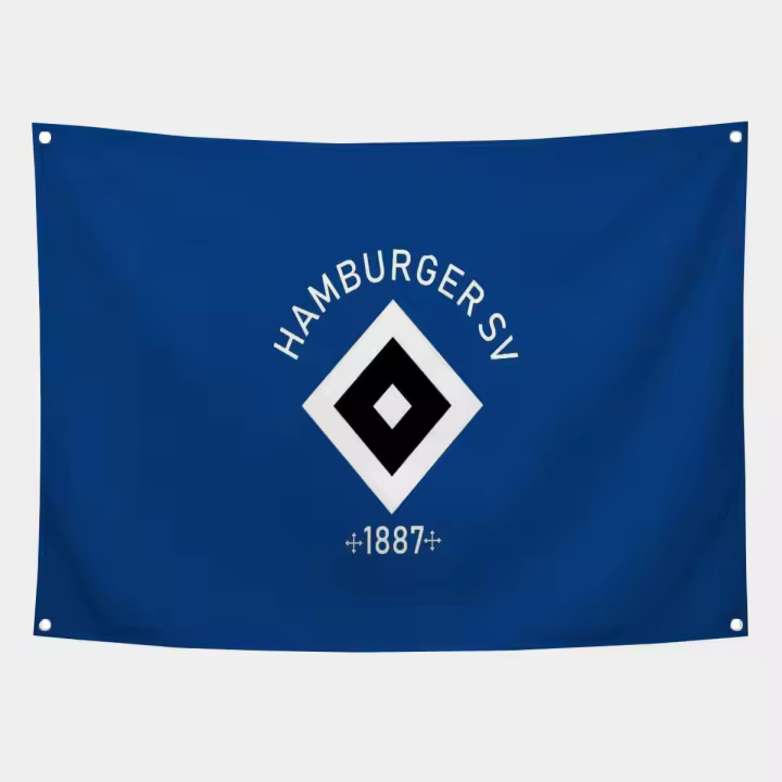 Bandera Decorativa Del Club De Fútbol H-Hamburg Para Decoración De Habitaciones Jardín Y Coche Con Logo Del Club Material De Poliéster Estilo Volador - 1