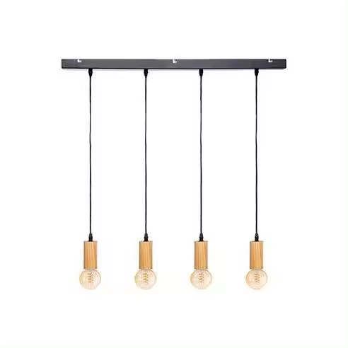 Lámpara de Techo Colección "Ays" E27 60W Color Negro/Beige 110x100cm - 1