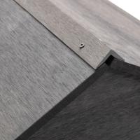 vidaXL Cobertizo para cortacésped WPC gris 80x80x70 cm - details 4