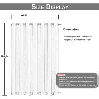 Cortinas Extra Grandes Impermeables Y Antiviento Para Exterior Con Ganchos En Los Lados Para Patio Jardín Térmicas Modernas - details 2