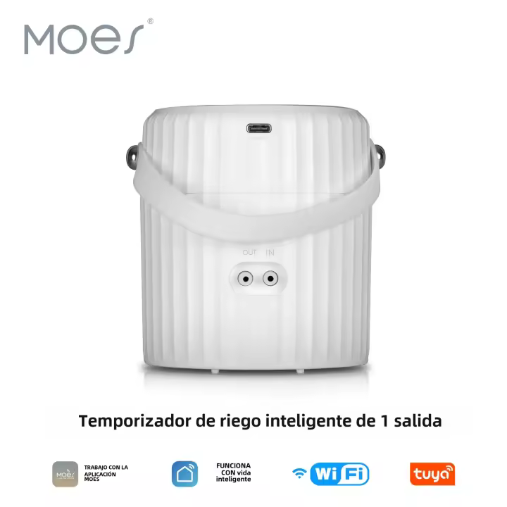 MOES Timer De Riego Con Bomba De Agua WiFi Tuya Sistema De Irrigación Jardín Herramientas De Roscador Diseño Cableado Modo Automático Manual Control Por App - 1