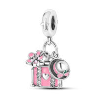Colgante De Torre De Viaje Con Encanto De Gato Para Mujer Joyería Original De Pulsera Y Collar Plata Esmaltada 100% 2023 - details 120
