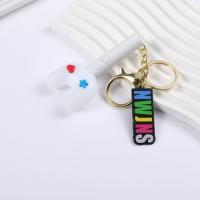 Mini llavero con forma de bastón de animadora de NewJeans, colgante de barra fluorescente con luz electrónica que rodea el mismo estilo. - details 3