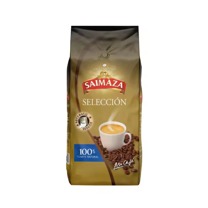 Saimaza - Selección Café de Grano Tostado 100% Natural  Bolsa 1Kg - 1