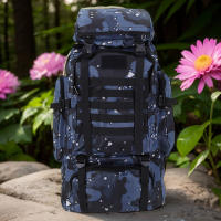 Mochila De Camuflaje 80L Respirable Y Cómoda Impermeable Y Resistente Al Desgaste Para Escalada Deportes Al Aire Libre Esquí Senderismo - details 8