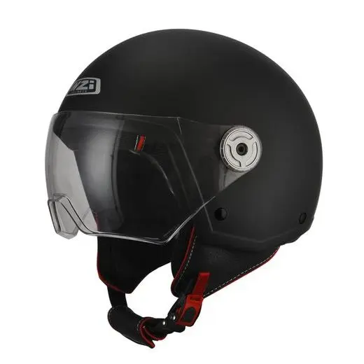 Casco Jet NZi vintage 3 negro mate solido - 1