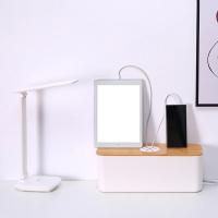 Caja De Almacenamiento De Cable De Madera Caso De Almacenamiento De Línea Eléctrica Organizador De Cargador Y Enchufe a Prueba De Polvo Para El Hogar - details 4