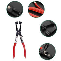Aguja De Tubo De Garganta Recta/Curva 1Pc Para Automóvil Herramientas De Mantenimiento De Plomería Con Abrazadera De Tubo - details 8