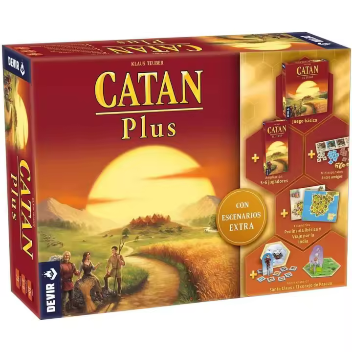 Devir Juego de Mesa Catán Plus para 6 Jugadores - 1