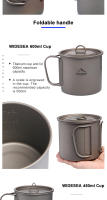 Widesea Kettle De Titanio Para Camping Y Excursiones Equipamiento De Cocina Exterior Tetera Y Cazuela De Viaje De 1L Para 2-3 Personas - details 2