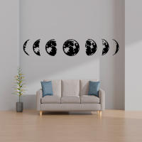 Pegatina De Pared Creativa De Luna Vinilo Arte Para Decoración De Hogar Apto Para Habitaciones De Niños Adhesivo Removible Impermeable Decoración Para Pared Sala De Estar Dormitorio - details 7