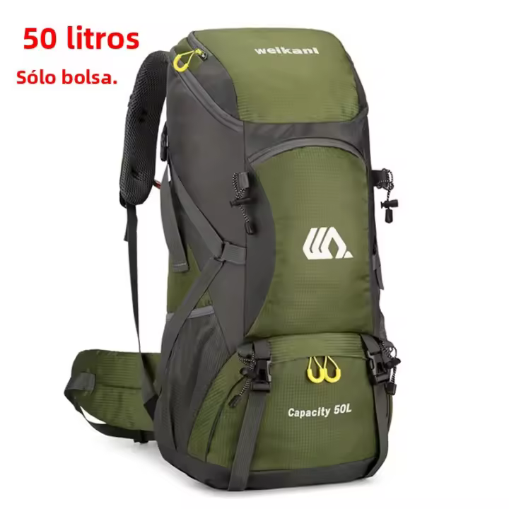 Mochipa De Viaje 50L Para Hombres Y Mujeres De Camping Montañismo Deportes Al Aire Libre Impermeable Con Bolso Para Zapatos - 1