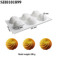 Molde De Galletas De Silicona En Forma De Espiral De Diamante Y Cactus Para Hornear Postres Y Hacer Mantequilla De Maní Herramientas De Cocina Para Hornear Velas Y Jabón DIY - details 14