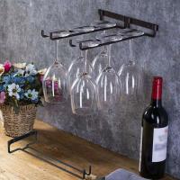Soporte De Vajilla De Hierro Negro De Alta Calidad Para Cocina Y Bar Soporte De Cristal Para Vino Montado En La Pared Estilo Goblet - details 10