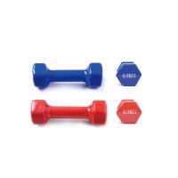 Set de 2 pesas mancuernas deportivas hexagonales para fitness de diferentes pesos 0.5kg a 6kg y de color rojo o azul - details 4