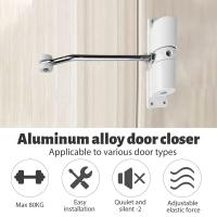 Cerrador De Puertas Automático Ajustable 30kg Soporte De Seguridad Para Puertas De Hierro Y Madera Cerrador De Puertas De Aluminio De Alta Resistencia Para Transformar Puertas Abatibles En Cerradas Automáticas - details 2