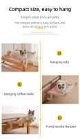 Cama De Gato En Ventana De Madera Sólida Resistente Cuatro Estaciones Colgante Para Jardín Hogar Juguete Para Mascotas - details 7