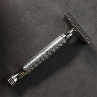 Afeitadora Manual De Seguridad Clásica Para Hombres En Acero Inoxidable 316L Cuchilla Doble Borde CNC Afeitadora De Mano - details 4