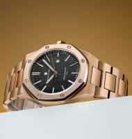 Reloj De Hombre SAPPHERO Oro Rosa Lujo Acero Inoxidable Resistente Al Agua Moda Deportiva Calendario Luminoso Regalo Elegante - details 15