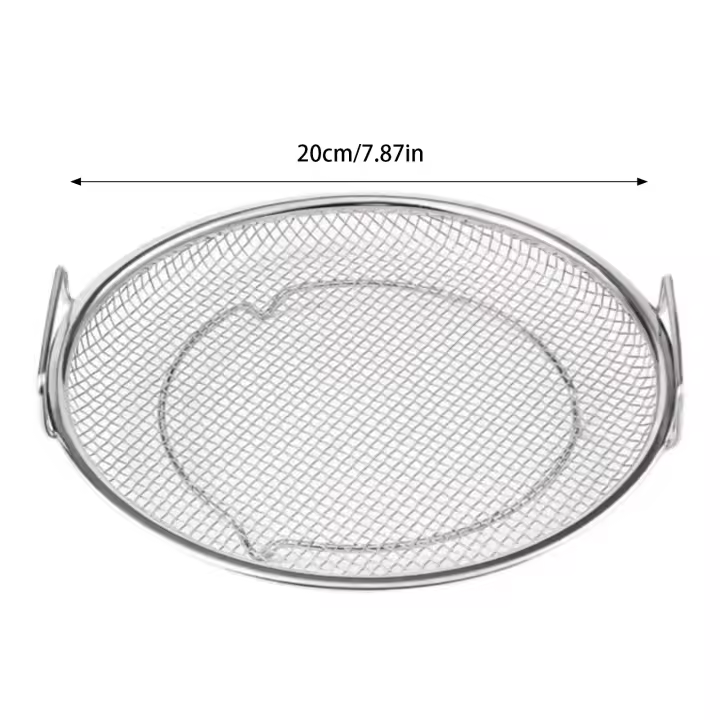 Rack De Fritura Para Barbacoa En Acero Inoxidable Con Bandeja Y Filtro Multifuncional Para Cocina Cesta De Malla De Audio Binaural - 1