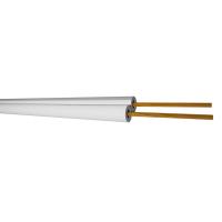 Cable paralelo blanco gris. Audio y eléctrico 2x0.75mm²  Manguera eléctrica paralela blanca gris 2 x 0,75 mm²  5-20m. Longitud a elegir - details 0