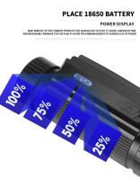 Linterna Frontal LED Potente USB Recargable 3 Modos Inducción Por Batería 18650 XHP50 Para Salidas De Noche Camping Al Aire Libre - details 13