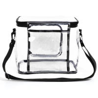 Bolsa de almacenamiento de gran capacidad, sencilla y elegante, bolsa de cosméticos, neceser, bolso de mensajero de hombro, bolsa de almuerzo transparente - details 7