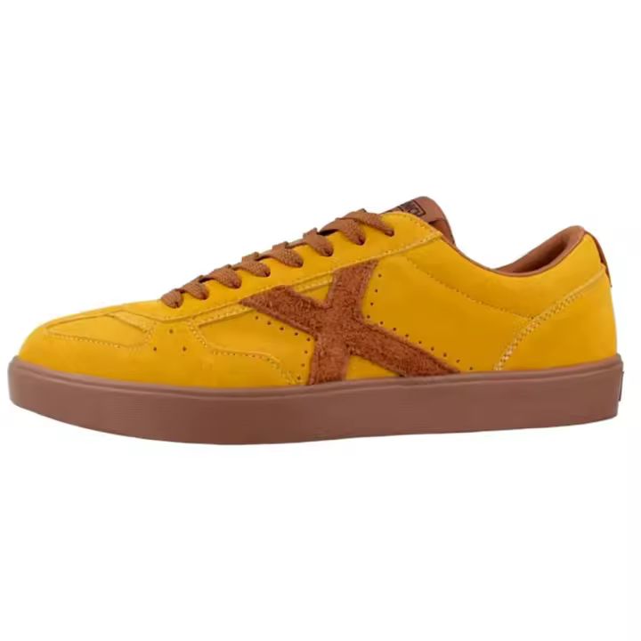 MUNICH BREAK 36  Zapatillas Hombre SERRAJE MODA MOSTAZA LOGO MARRON - 1